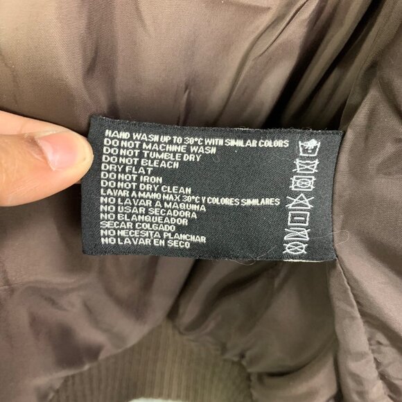 Ecko Red Womens Y2k Real Racoon Fur Hood Zip Puffer‎ Jacket Streetwear Size M - Picture 9 of 13